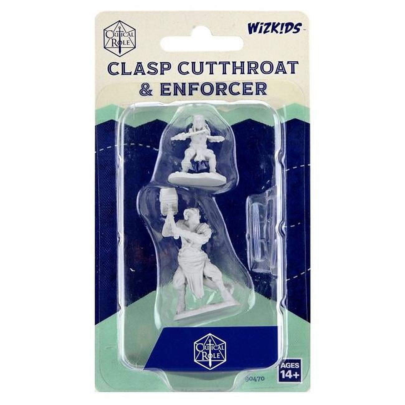 Neca Critical Role Unpainted Miniatures: W2 Clasp Cutthroat & Enforcer