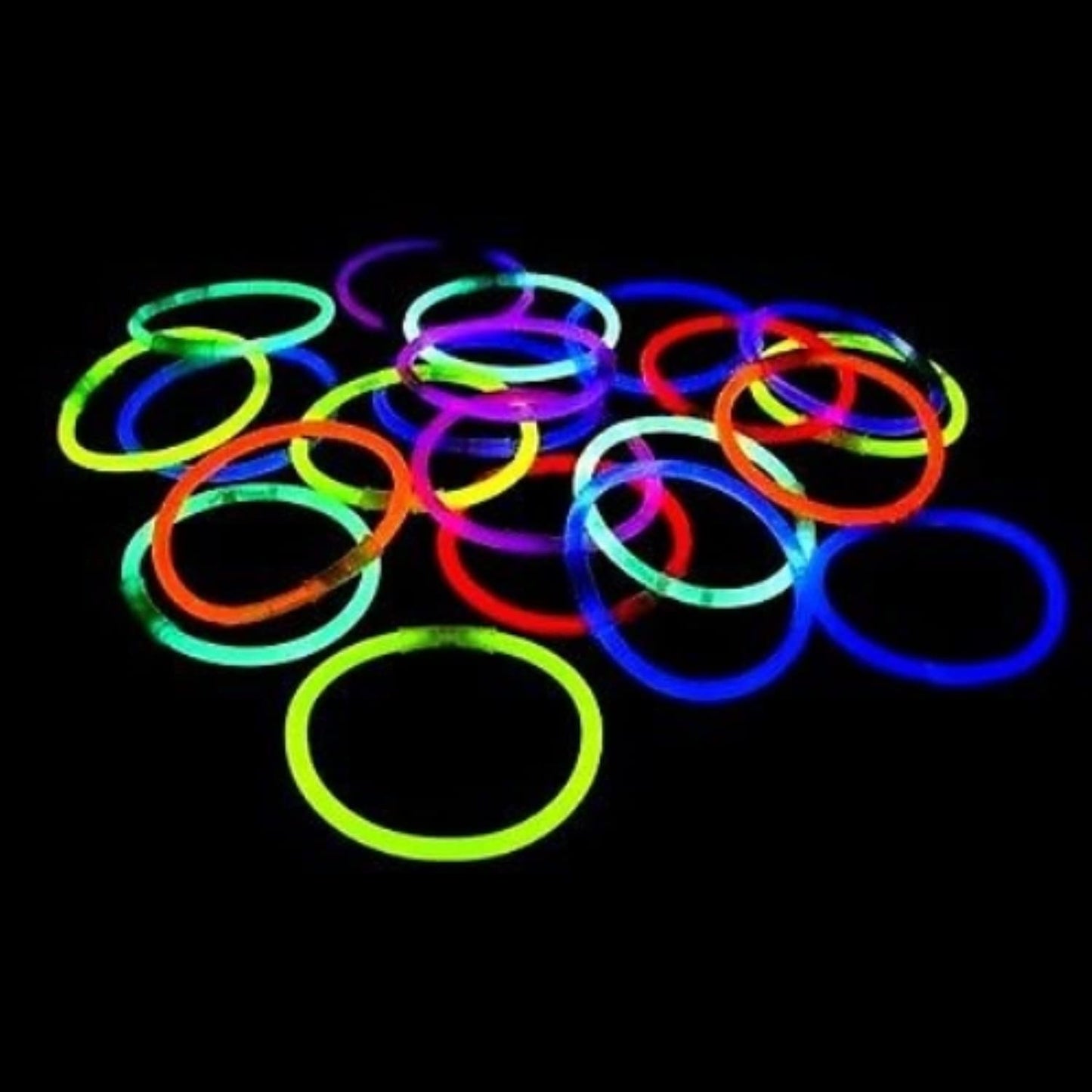 Crown Display Halloween Glow Stick Bracelets In Bulk 1000 Pk - 8 Inch! Halloween Glow In The Dark Bracelets Halloween Party Supp