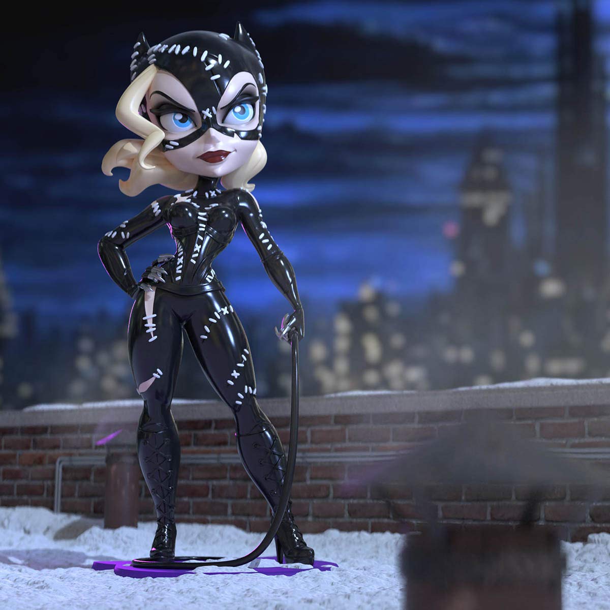 Cryptozoic Entertainment Batman Returns Catwoman Vinyl Figure - 7.5 inch - Red - CZE28593 - Movie Collectible
