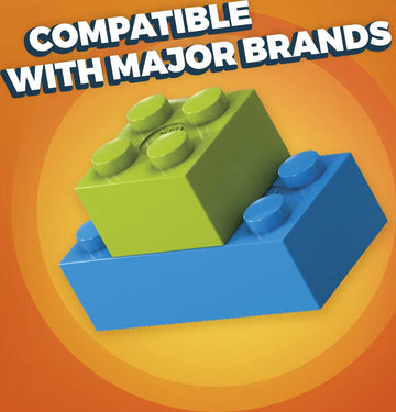 Mega Construx Open-Ended Play Brick Box For Ages 4+ (Building Toys For Creative Play - 480 Pieces), Multicolor (Gjd23), Compatible With Major Brands