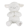 Little Love By Nojo Baptism White Plush Lamb With Praying Hands And Embroidered Cross
