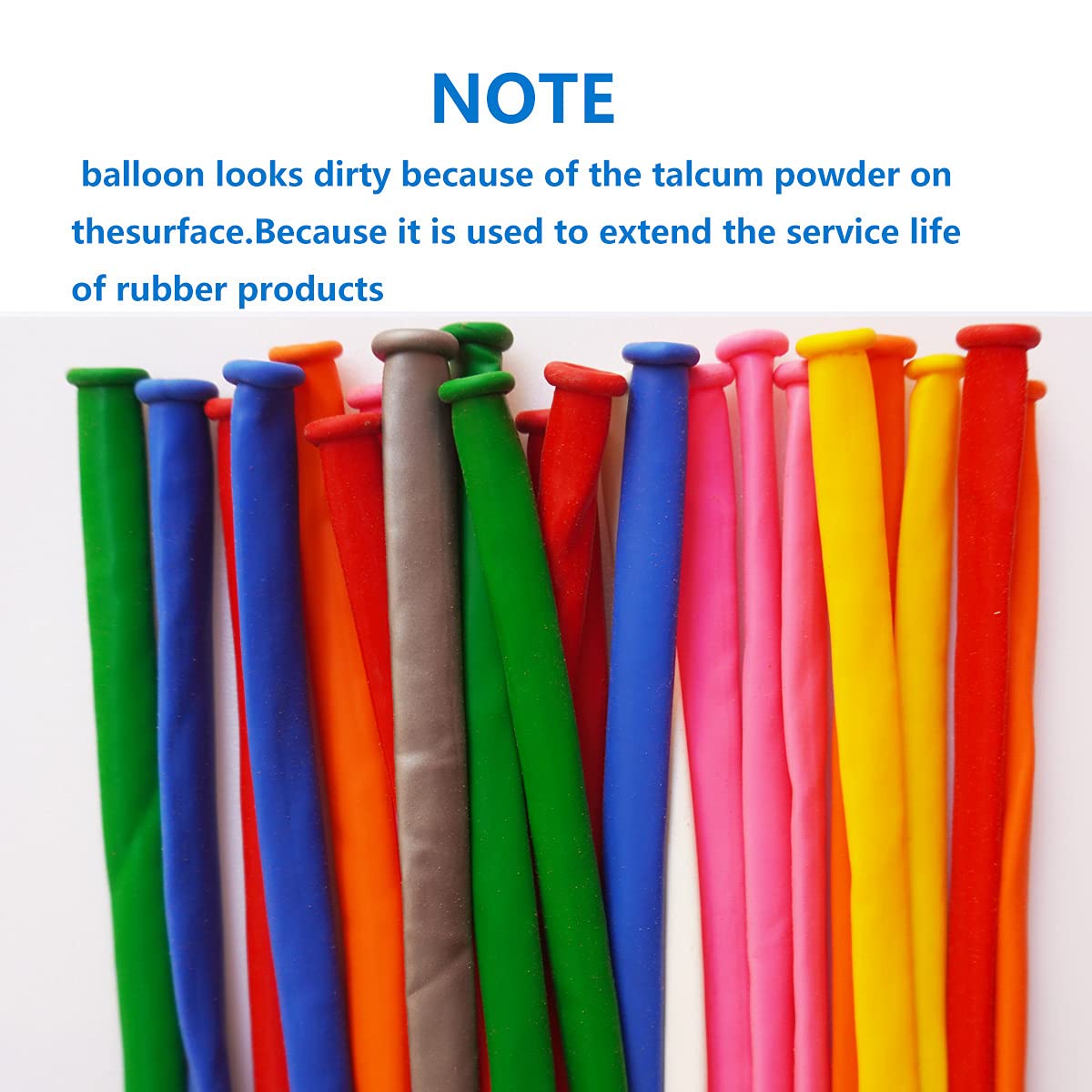 Tangser Assorted 260Q Balloons, Long Skinny Balloon, Twisting Balloon 100 Pcs, Premium Magic Clown Ballon For Animal, Garland, W