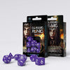 Q-Workshop Classic Runic Purple & White Dice Set (7)