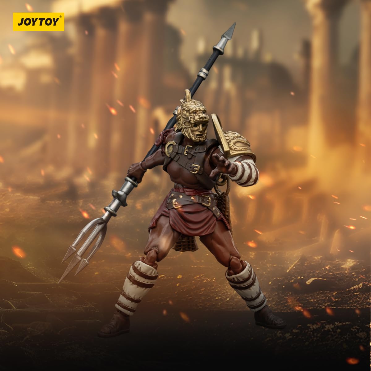 Beerise Joytoy 1/18 Action Figures - Strife Roman Gladiator Retiarius Gladiator - 4,Classic Character,Collectible,Age 15 And Abo