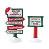 Lemax - North Pole Signs - Set Of 2
