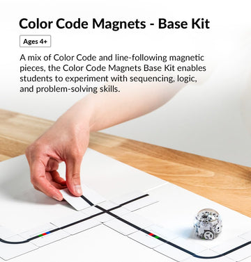 Ozobot Color Code Magnets Base Kit for Kids, Interactive Coding Tool, 36 Tiles, Small to Medium, Plastic