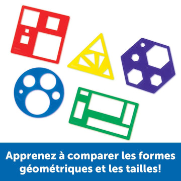 Learning Resources Primary Shapes Template Set - 5 Pieces, Ages 4+ Homeschool And Classroom Supplies, Geometric Shapes, Tracing