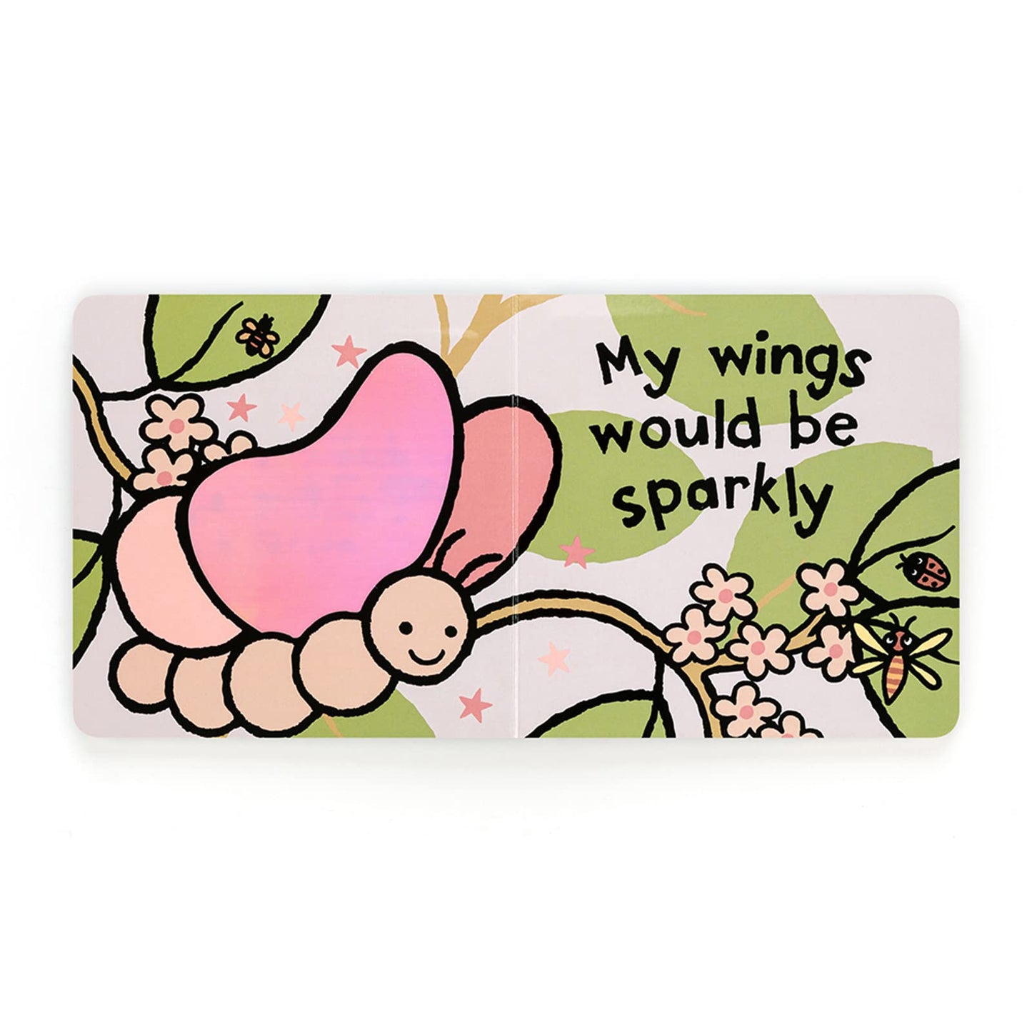 Jellycat If I Were A Butterfly: A Touch And Feel Board Book Children'S Book - Baby Gift