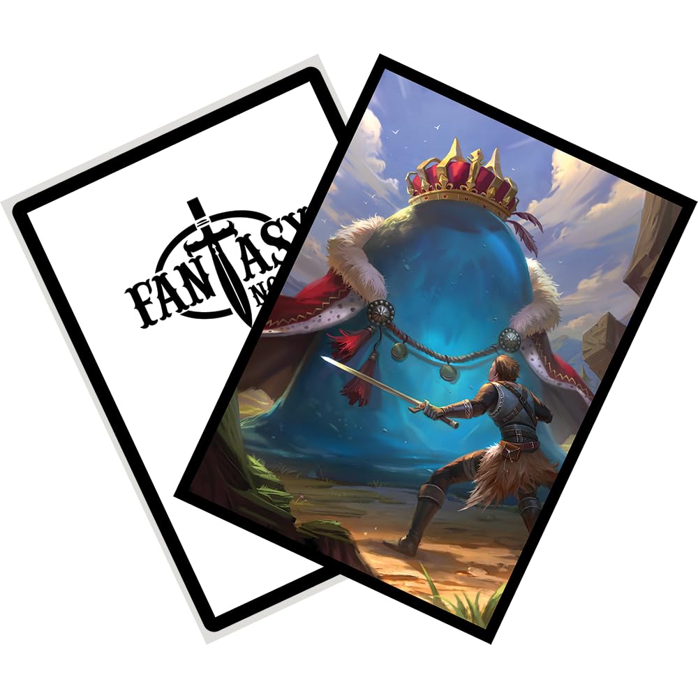 Fantasy North - Grobulus - The Slime King - 100 Smooth Matte Tcg Trading Card Sleeves - Fits Magic Mtg Commander Pokemon And Oth
