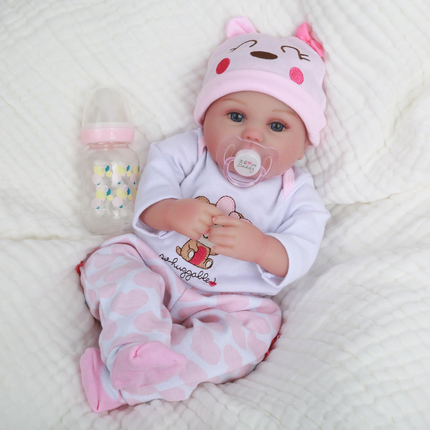 Charex Reborn Baby Dolls Girl - 16 Inches Realistic Soft Vinyl Newborn Baby Doll That Look Real, Best Toy For Kids Ages 3+