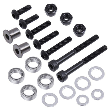 Hobbypark Aluminum Steering Bellcranks, Drag Link For 1/10 Traxxas Slash 2Wd / Rustler Vxl/Bandit, Replaces Part 3743 (Red)