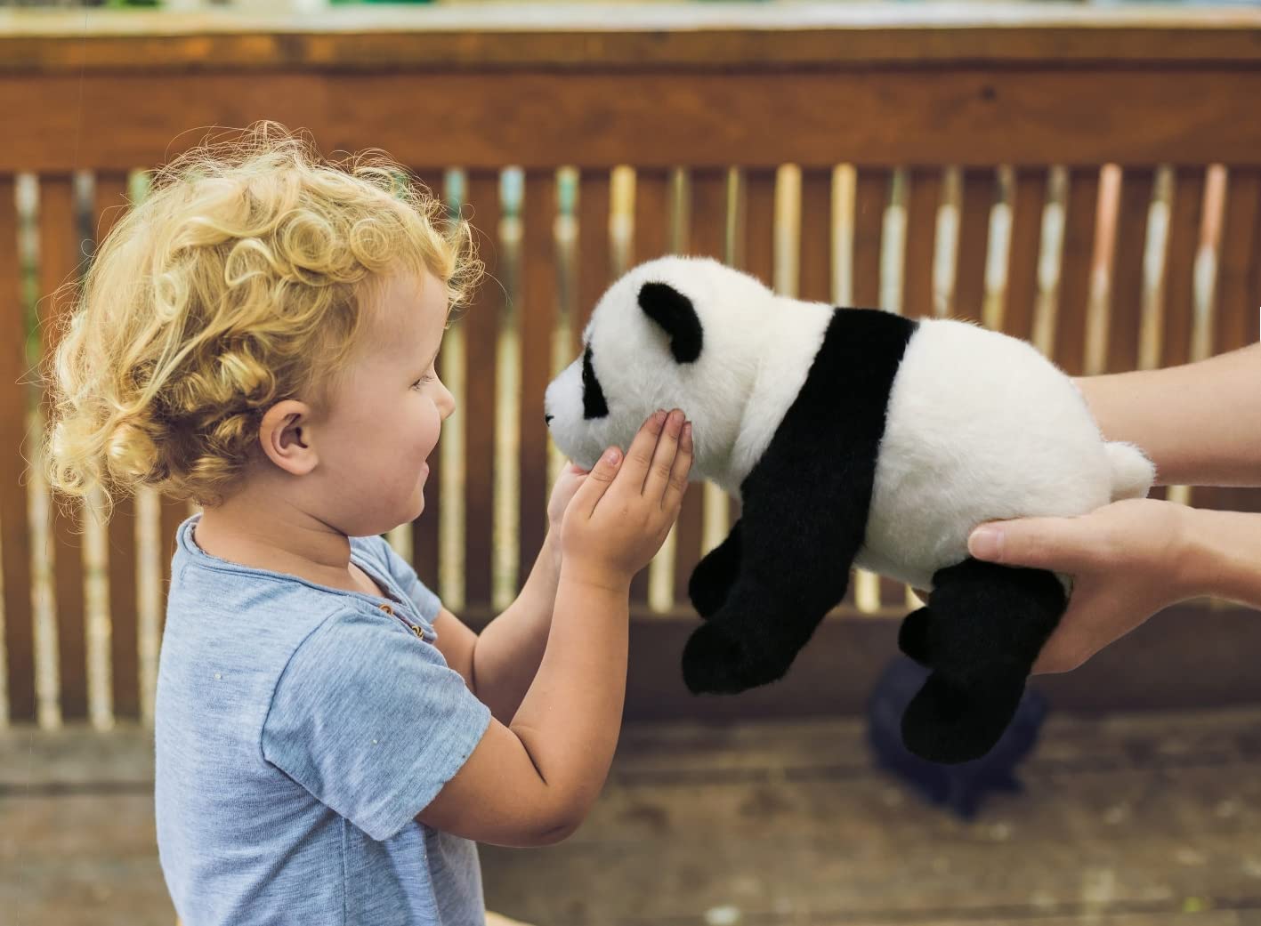 Ice King Bear Wild Animal Stuffed Animals Zoo Family Plush Toy (Panda 10 Inches)