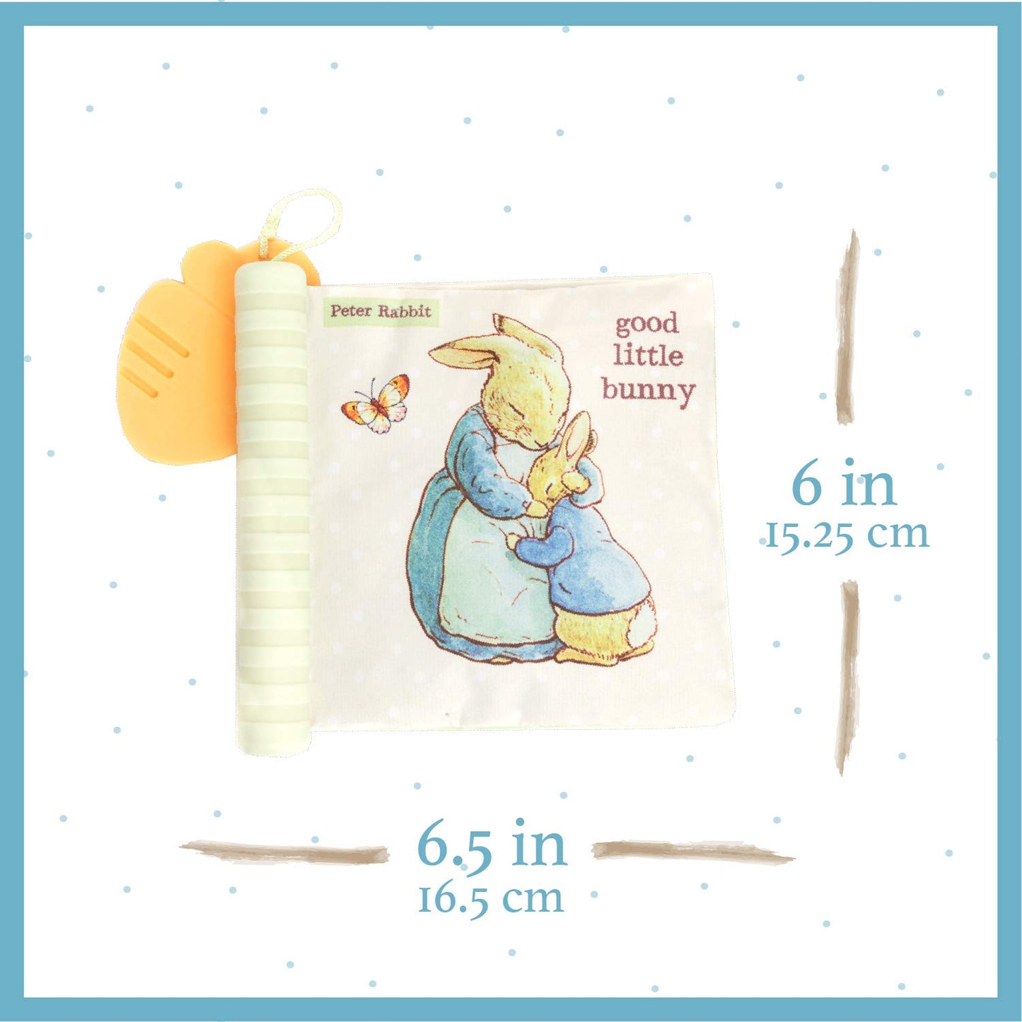 KIDS PREFERRED Peter Rabbit Soft Teether Book, Fabric, Multicolor, 1 Count, Model 24151