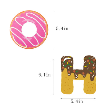 Meetingu Donut Party Supplies, Happy Birthday Banner Donuts Birthday Decorations, For Kids Birthday Donut Happy Birthday Banner,