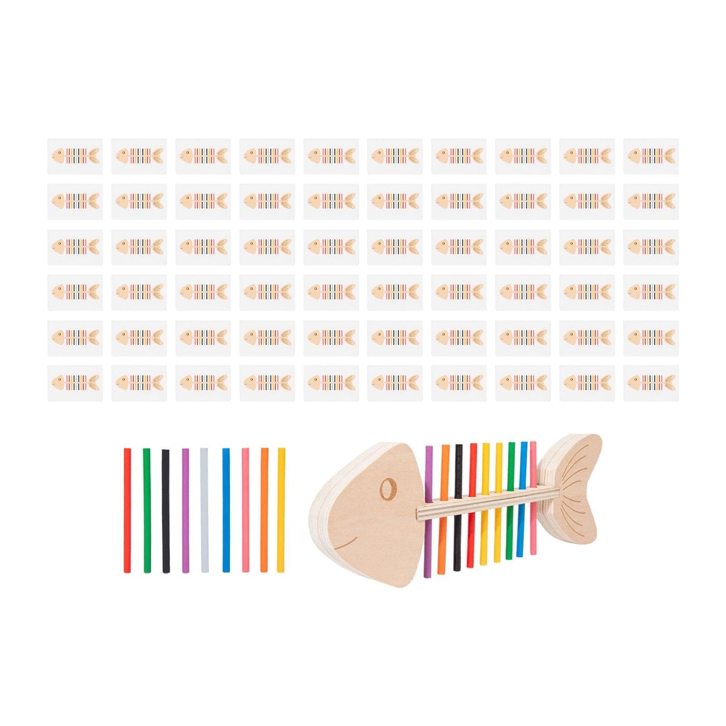 Enakshi Montessori Educational Toy Fish Bone Sorting Toy For Boy Girls Kid Preschool|Baby | Toys For Baby | Developmental Baby T
