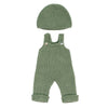 Miniland Clothes For Dolls 15'' Knitted Outfit Overall & Beanie Hat - Eco, Made In Spain, Quality, Role Play, Educational