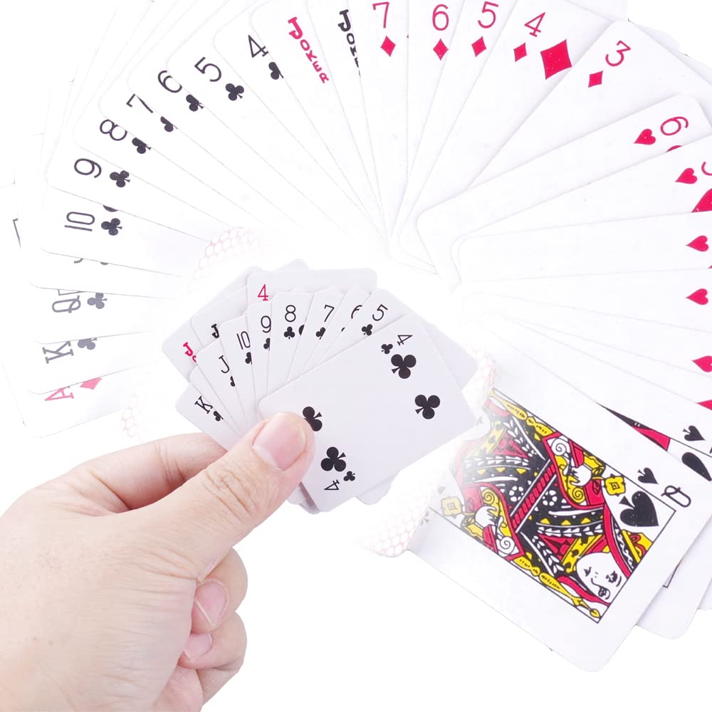 Gnyohua 5 Decks Mini Playing Cards Party Favor, Miniature Poker Cards Traveling Decks Cards Festival Party Game Supply For Kids