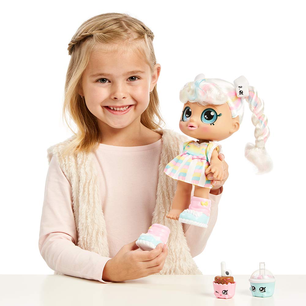 Kindi Kids Snack Time Friends - Pre-School Play Doll, Marsha Mello - For Ages 3+ | Changeable Clothes And Removable Shoes - Fun