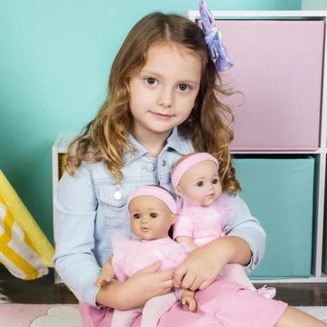 Adora Baby Ballerina Collection, 13'' Baby Doll Set With Pink Dress, Headband And Ballerina Shoes, Made In Soft Vinyl, Fresh Bab