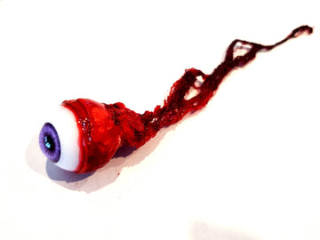 Dead Head Props enhanced Ripped Out Eyeball Movie Quality Prop Horror Prop Halloween Prop- Purple