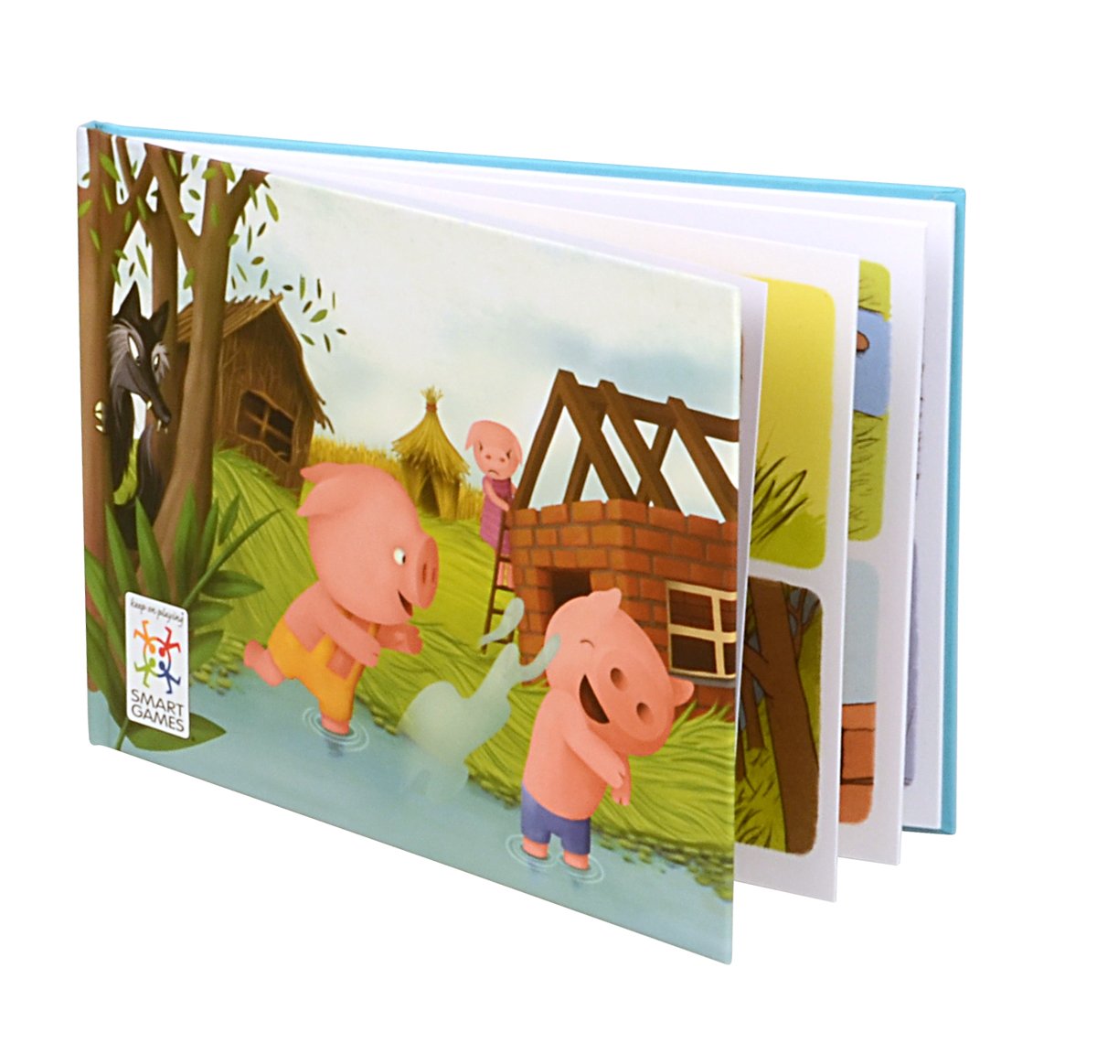 Smartgames Three Little Piggies - Deluxe Cognitive Skill-Building Puzzle Game Featuring 48 Playful Challenges For Ages 3+