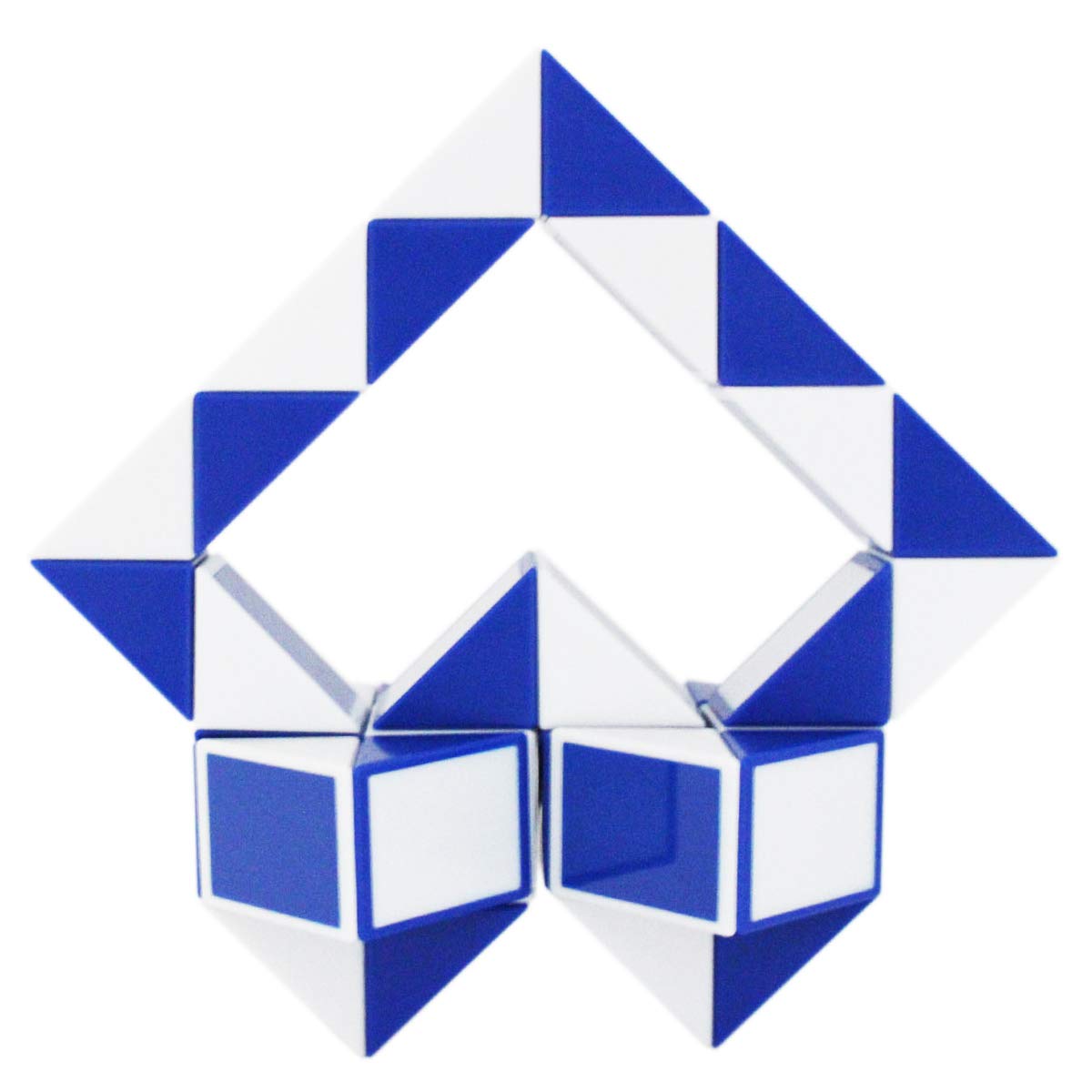 Mipartebo Magic Snake Cube Twist Puzzle 36 Wedges Large Size Twist Fidget Snake Toys Gift Party Favors Game Goodie Bag Fillers Christmas Stocking Stuffers For Kids Adults Teens Blue