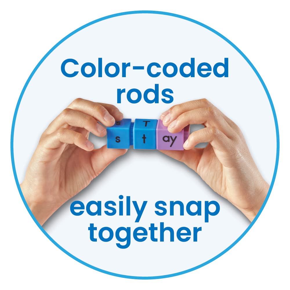 hand2mind Reading Rods - Prefixes & Suffixes Word Building Activities, One Size, Blue, Model 95396