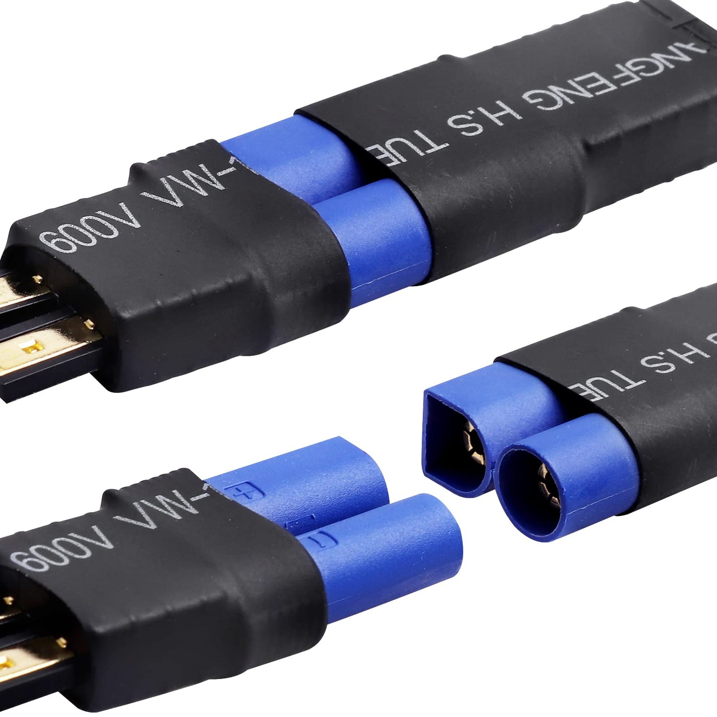 Hobbypark RC Battery Adapter Connector for Traxxas TRX to EC5 Plugs fit Slash/Rustler/Stampede/Bandit/E Revo RC Cars