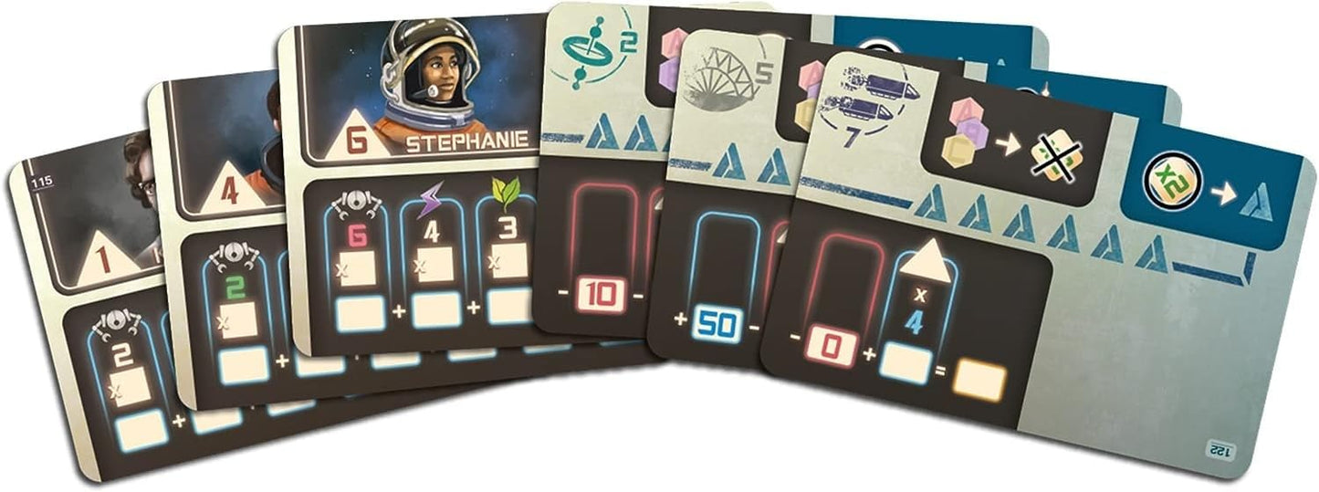 Blue Cocker Moon Board Game | Sci-Fi Strategy | 1-6 Players | Ages 10+ | Cardboard | Model WTMOON01