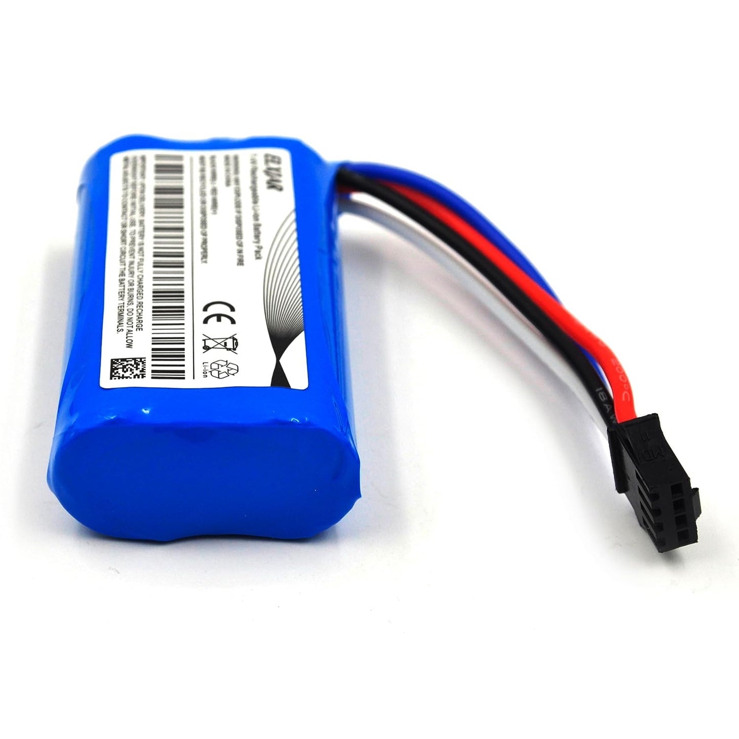 Coonyard (4-Pack) 7.4V 1500mAh Li-ion Battery with SM-4P Plug for Huanqi 961 962 RC Boat UDI902 UDI002 RC Boat 2 Pack with USB C