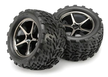 Traxxas 7174A 1/16 Scale Talon Tires Pre-Glued on Gemini Wheels (pair)