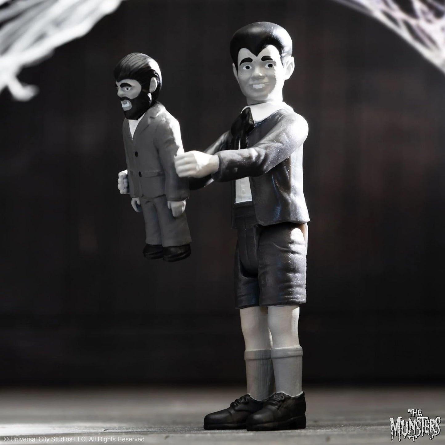 Super7 The Munsters Reaction Wave 3 - Eddie Munster (Grayscale) Action Figure