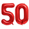 40 Inch Red Number 50 Balloons Giant 50 Balloons Red Birthday 50 Balloons 50 Birthday Anniversary Party Decorations Supplies