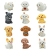 Pinenjoy 12Pcs Mini Dog Figurines Set Little Puppy Figures Cartoon Resin Animals Cake Toppers for DIY Easter Eggs Christmas Birt