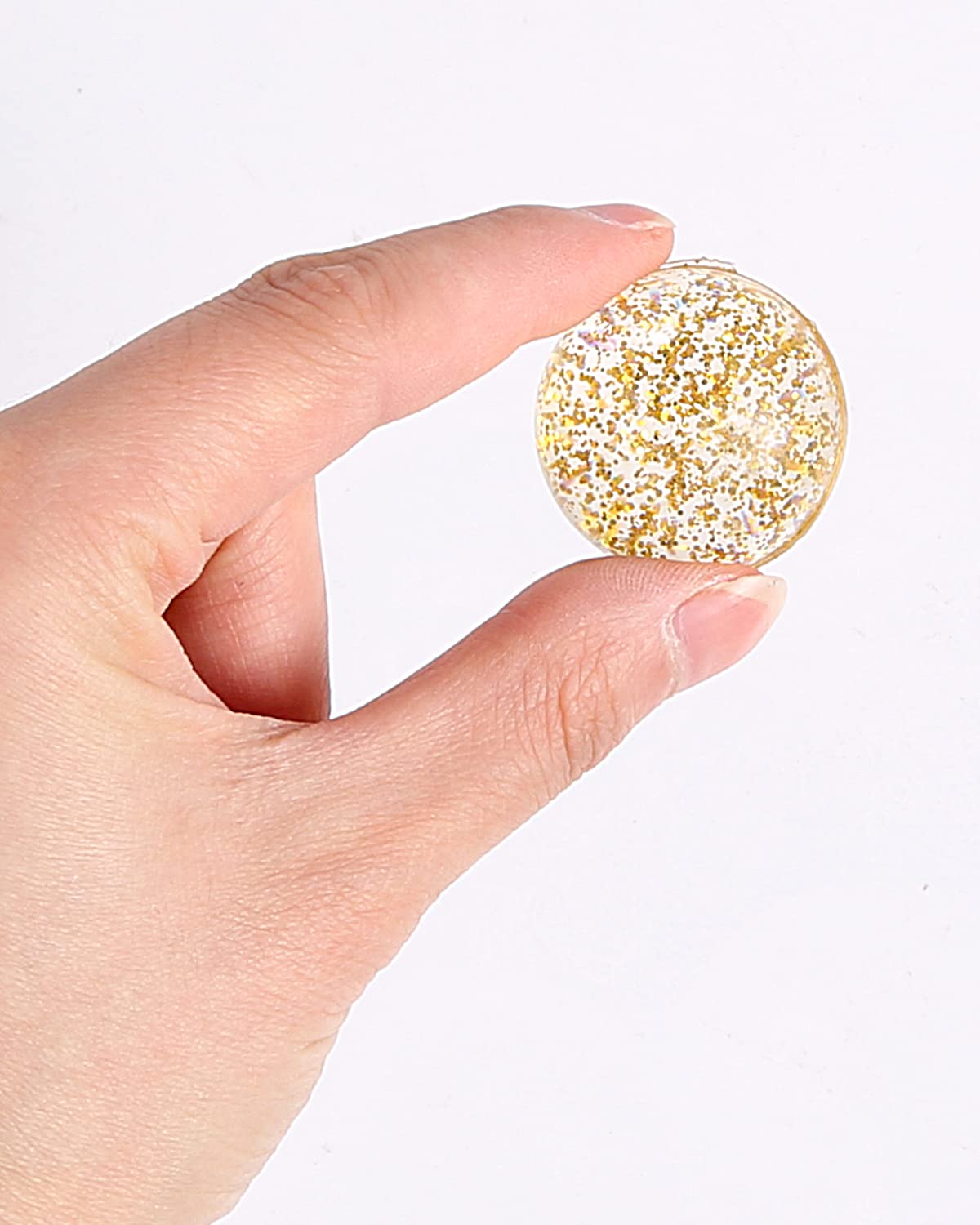 Pllieay 24Pcs Bouncy Balls Glitter Bounce Balls, 32Mm 6 Colors Bouncy Balls For Kids, Party Favors And Goodie Bag Fillers For Prizes, Pinata Stuffers, Classroom Prizes