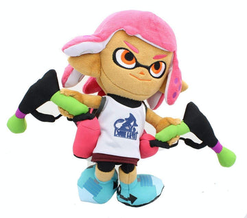 Little Buddy 1660 Splatoon 2 Series Inkling Girl Neon Pink 9.5 Plush
