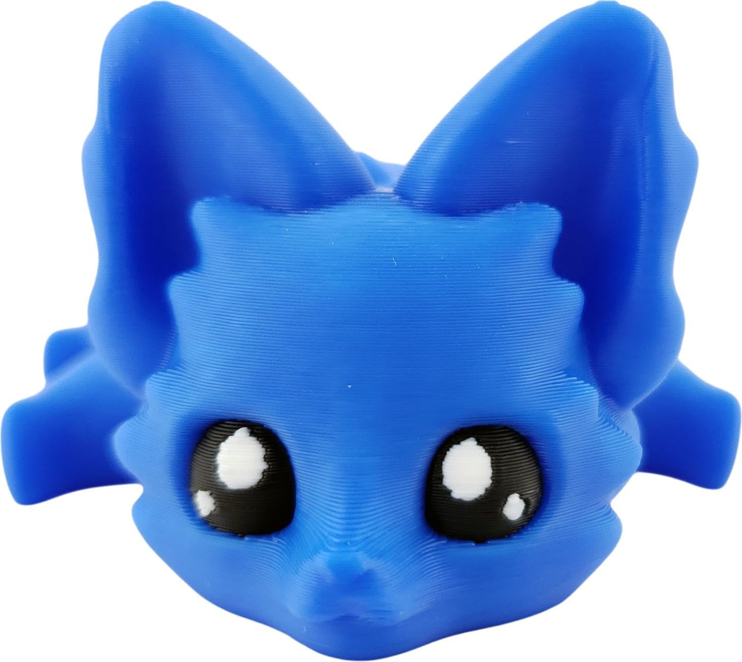 Cute Fox Desk Buddy, Articulated 3D Printed Fidget, 7.5 Inches, Authorized Seller (Blue)
