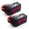 CNHL 1300mAh 130C 6s Lipo Battery 22.2V with XT60 Plug for FPV Drone Racing RC Quadcopter Helicopter Airplane(2 Packs)