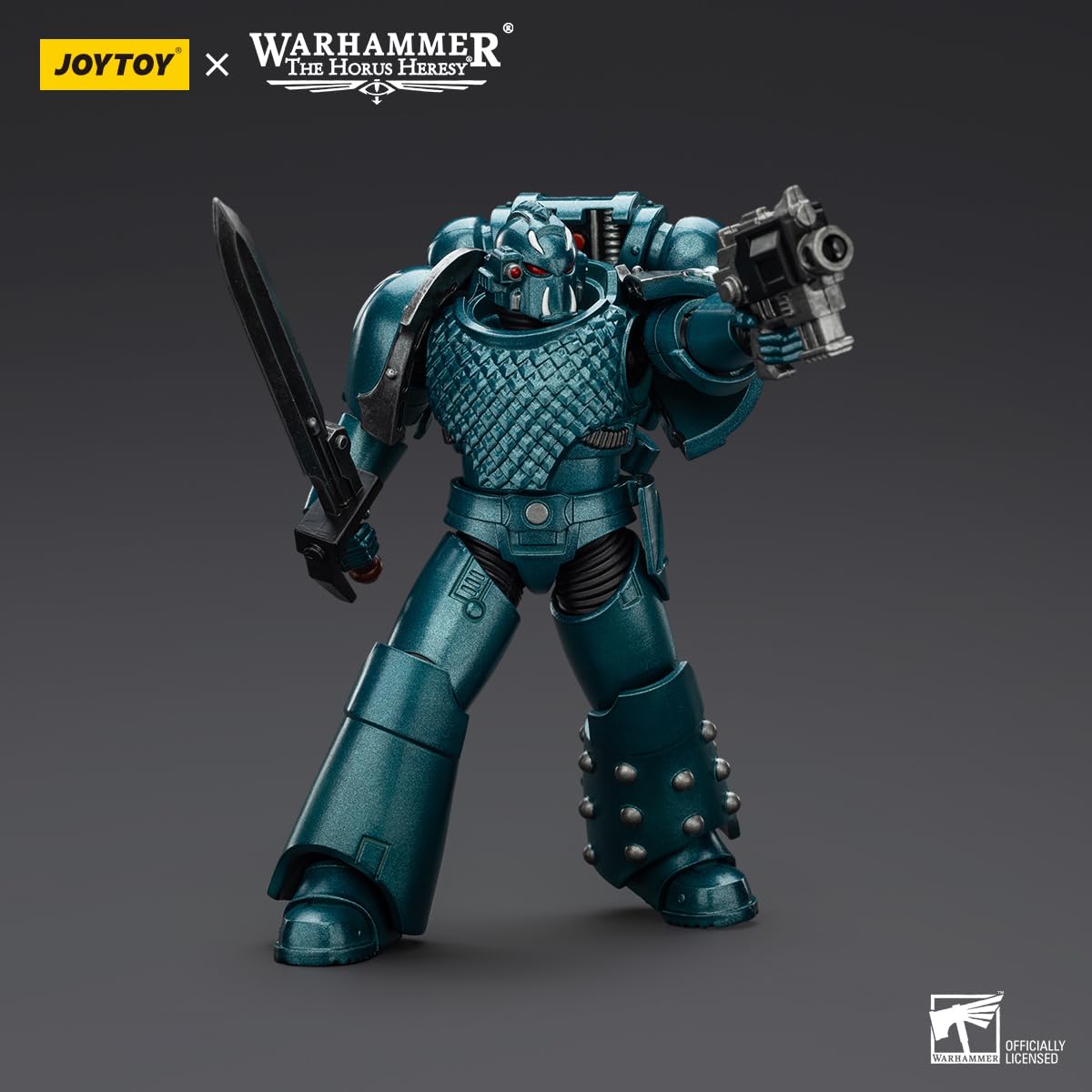 malt-inspiredISE JOYTOY 1/18 Action Figures - Warhammer The Horus Heresy Alpha Legion Headhunter Prime - 5 Classic Character Collectible Age 15 and Above