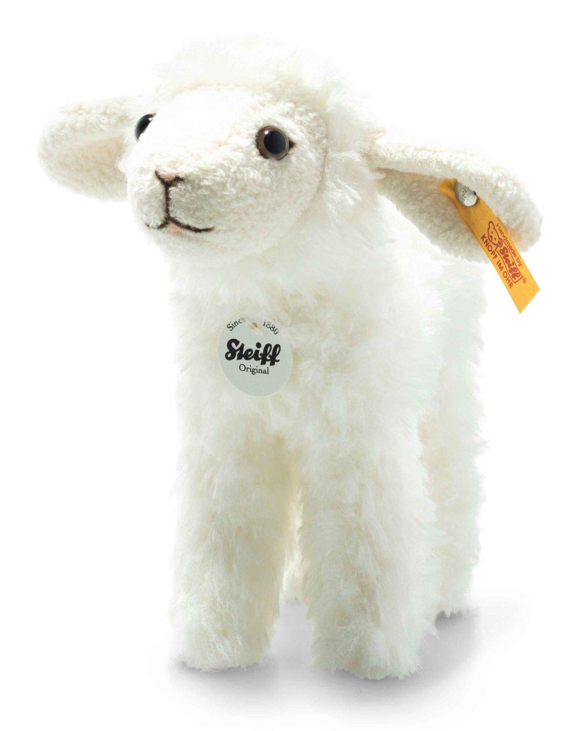 Steiff Anni Lamb 16 cm Cuddly Toy for Children Soft & Cuddly Washable Cream (074233)