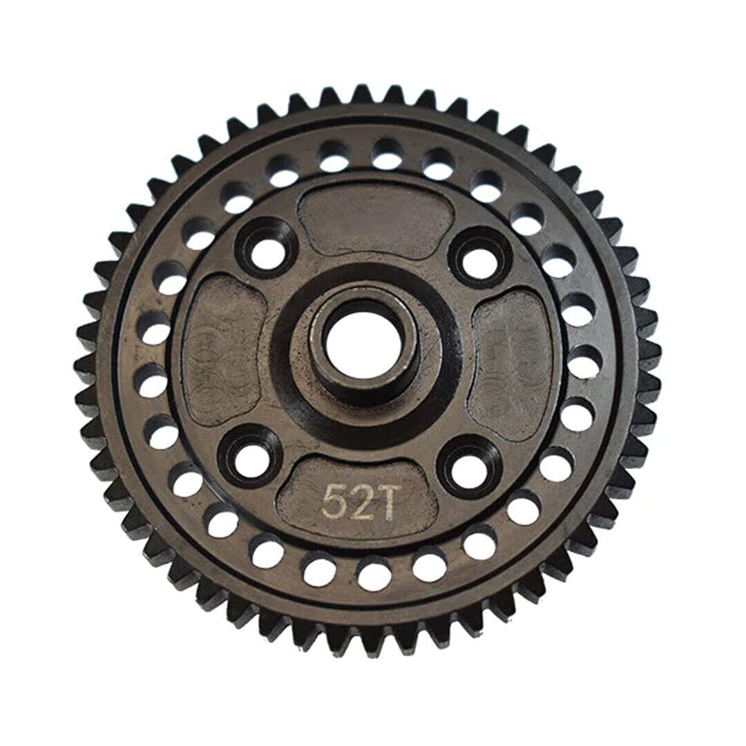 Hardened Carbon Steel Main Spur Gear 52T for Traxxas 1/8 Sledge Monster Truck Replace 9652