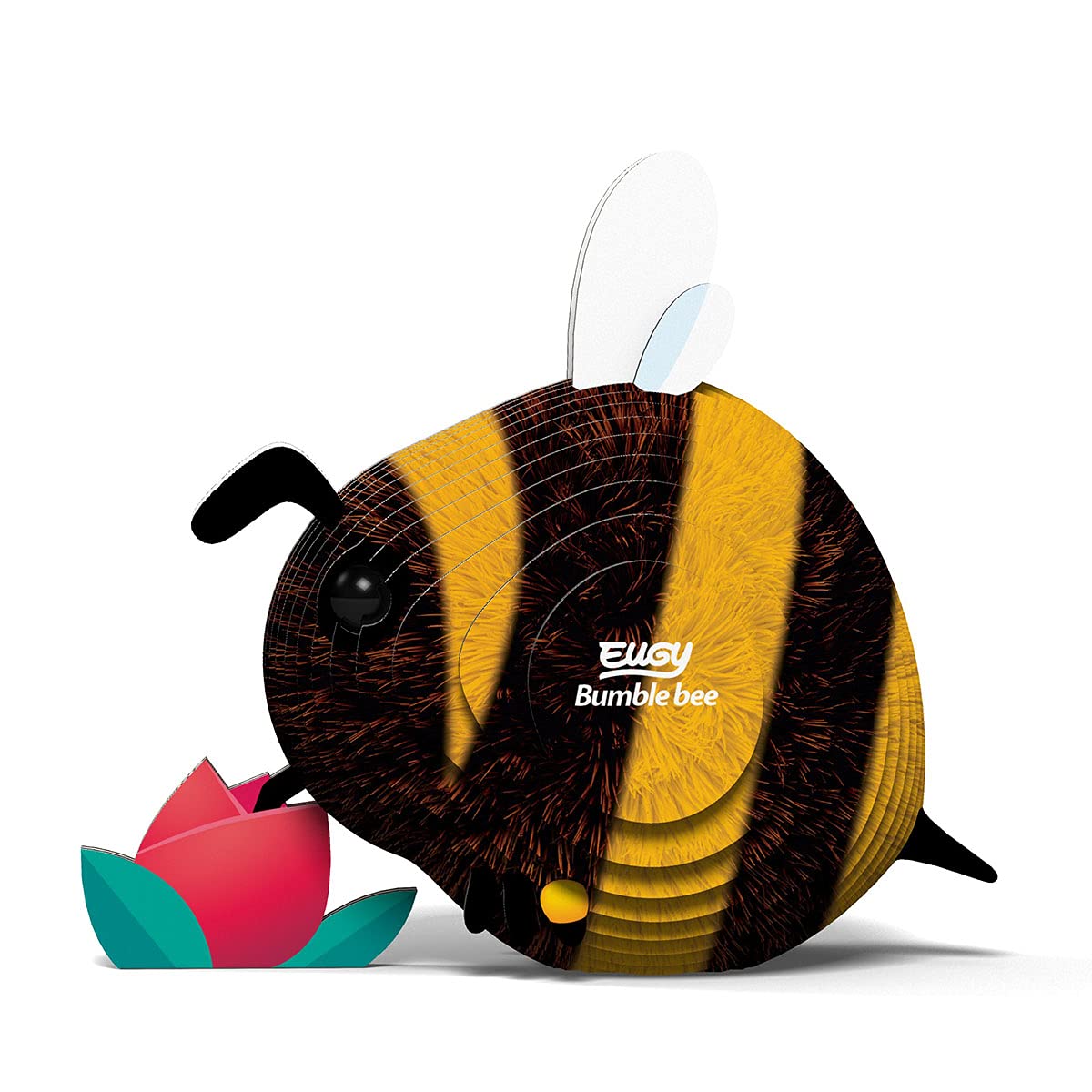 Eugy Bumblebee 3D Puzzle, 24 Piece Eco-Friendly Educational Toy Puzzles For Boys, Girls & Kids Ages 6+