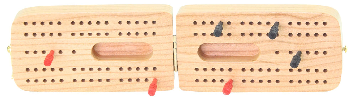 Folding Standard Cribbage Board - Made In Usa