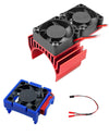 VXL-3s ESC Cooling Fan and Motor Dual Fan, Compatible with Traxxas Slash 4 4 VXL/Rustler 4X4 VXL/Stampede 4X4 VXL/Hoss 4 4 VXL