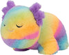 Russ Rainbow Axolotl Plush - 18-Inch Salamander Toy, Polyester, Colorful Rainbow Design, Model RBCR00195