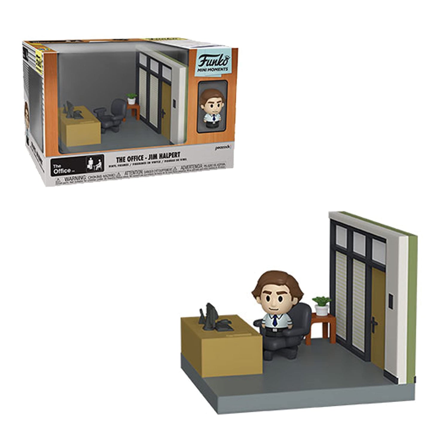 Funko Pop Tv Mini Moments: The Office - Jim With Chase (Styles May Vary), Multicolor (57390)