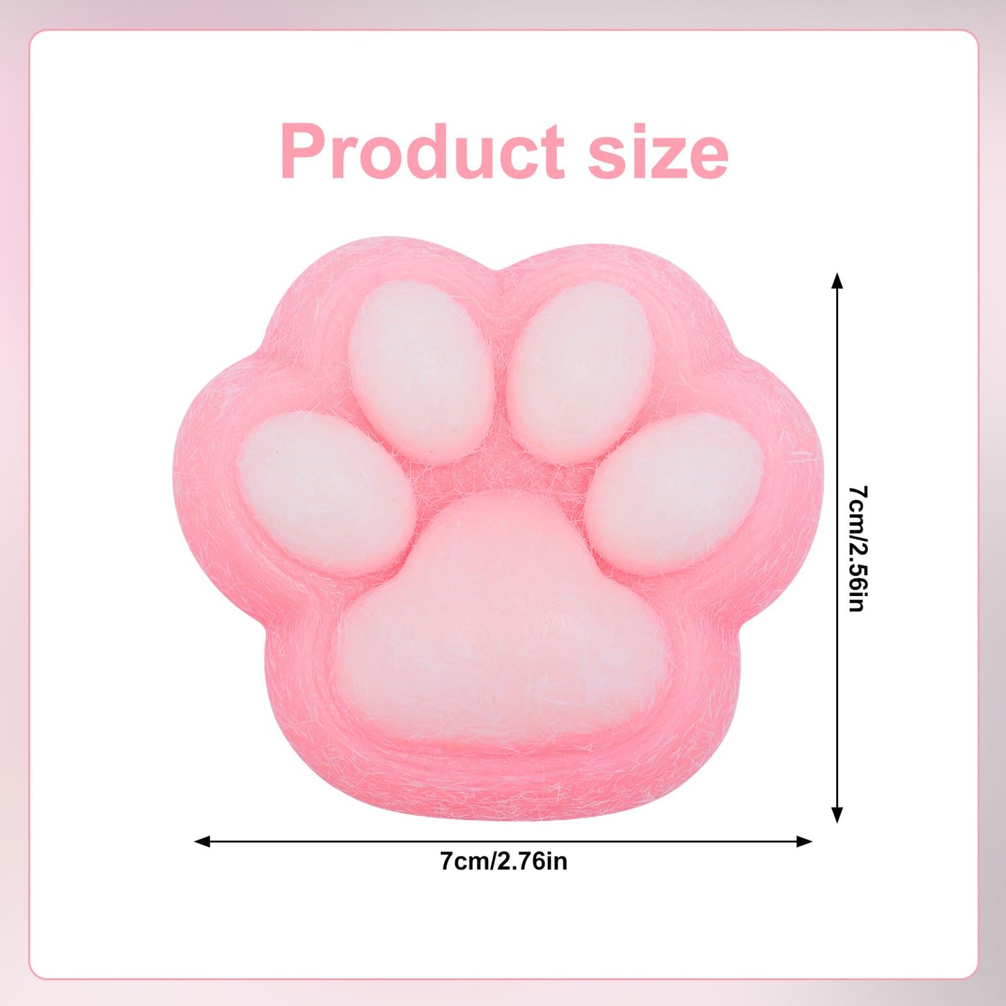 Peutier Cat Paw Squeeze Squishy Toys, Plastic Taba Soft Cat Paw With 10 Mini Balls Novelty Kawaii Jelly Kitty Paw Soft Stress Re
