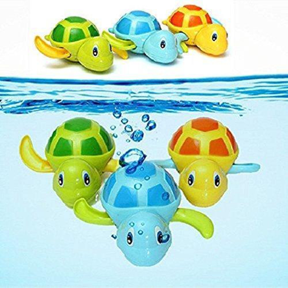 3pcs Bath Swimming Turtle Toy for Baby Toddler Wind Up Chain Bathing Water Toy Swimming Bathtub Pool Cute Swimming Turtle Toys for Boys Girls.