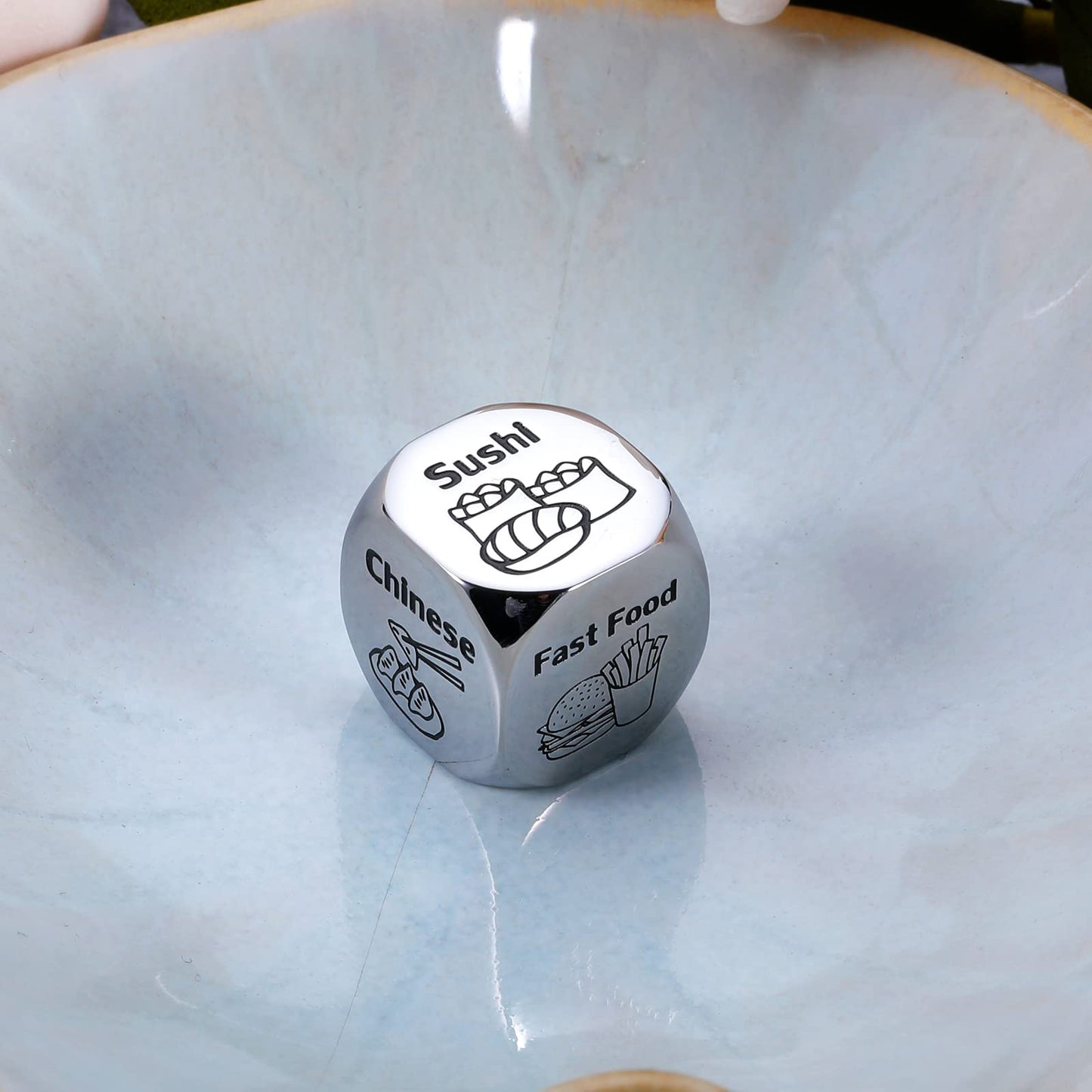Valentines Day Date Night Gifts For Couples Food Decision Dice Decider 11Th Anniversary Steel Gifts For Husband Wife Boyfriend G