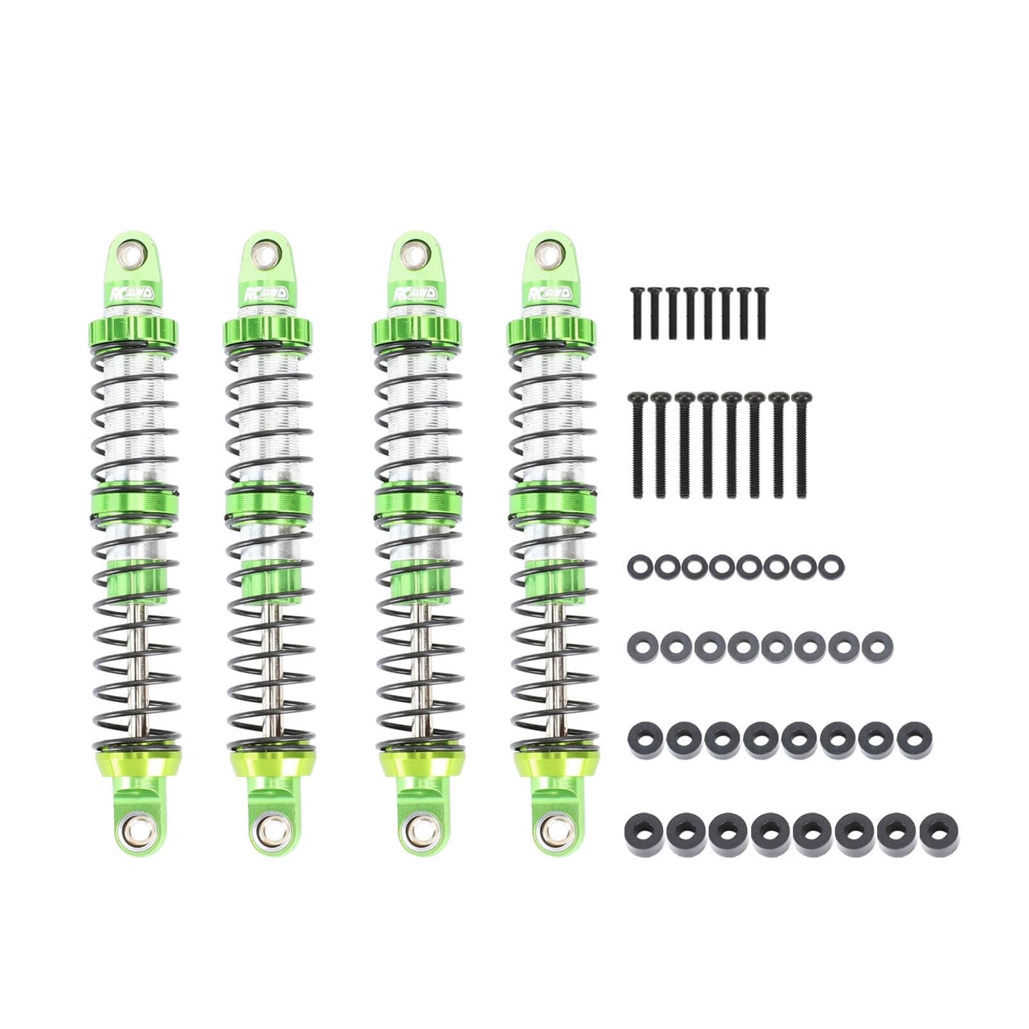 Rcawd 120Mm Rc Shocks 7075 Universal For A Lot Of 1/10 Rc Hobby Cars Upgrades, Full Aluminum Shock Absorber Damper, Adjustable S